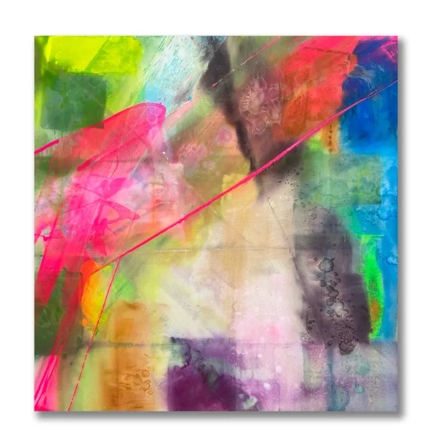 Color Vault — Urban Collection painting by Erik Skoldberg, 72 × 72 in