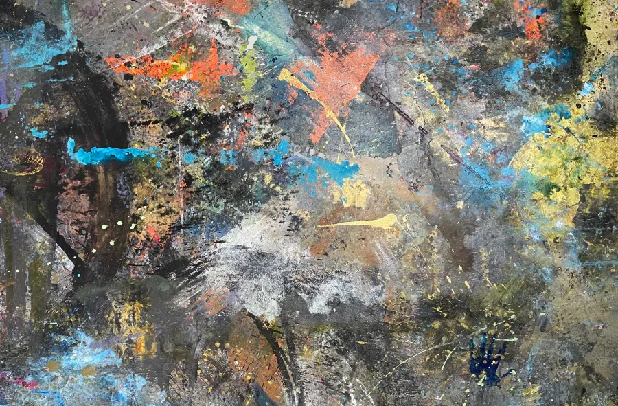Studio Floor 2020 — Studio Floor Collection painting by Erik Skoldberg, 84 × 60 in