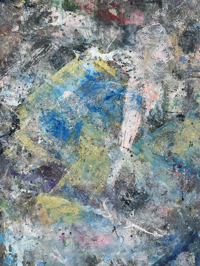 Studio Floor 2022 — Studio Floor Collection painting by Erik Skoldberg, 84 × 108 in