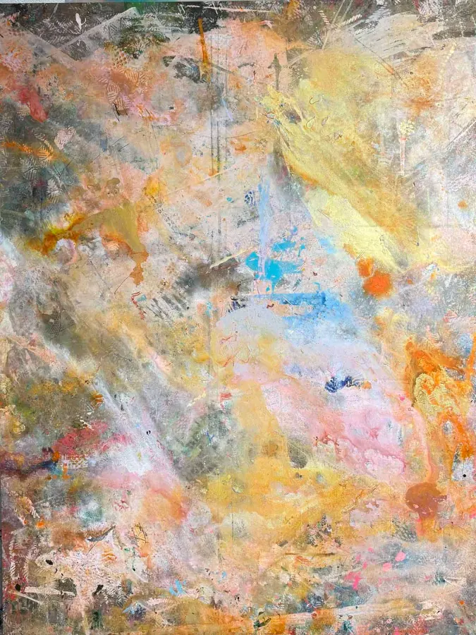 Studio Floor 2025 — Studio Floor Collection painting by Erik Skoldberg, 80 × 96 in
