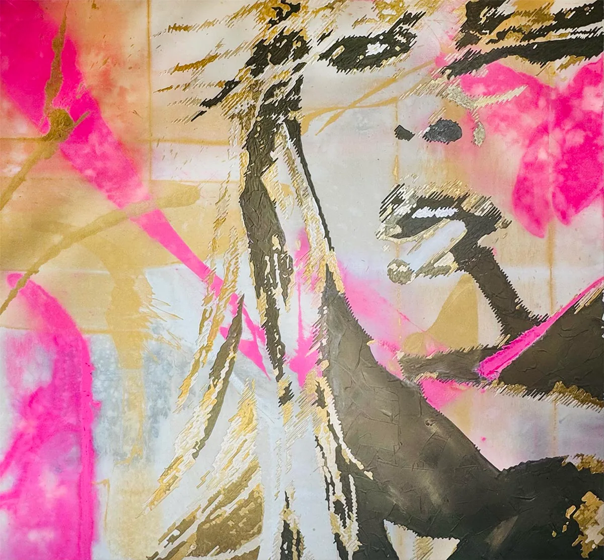 Bridgette Bardot — Icon Collection painting by Erik Skoldberg, acrylic on linen, 72 × 70 in