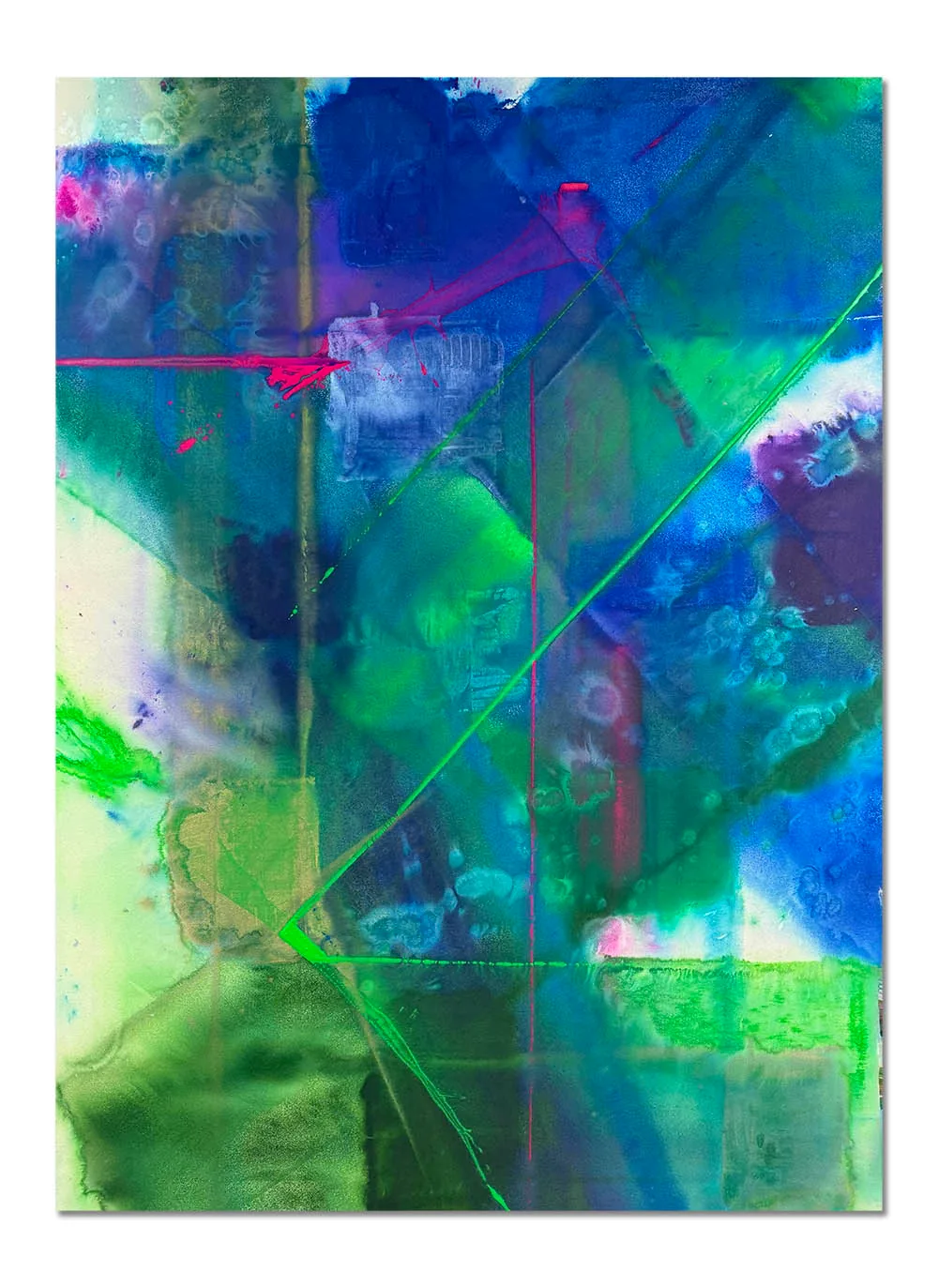 Marine, Flo-Green, Pink — Urban Collection painting by Erik Skoldberg